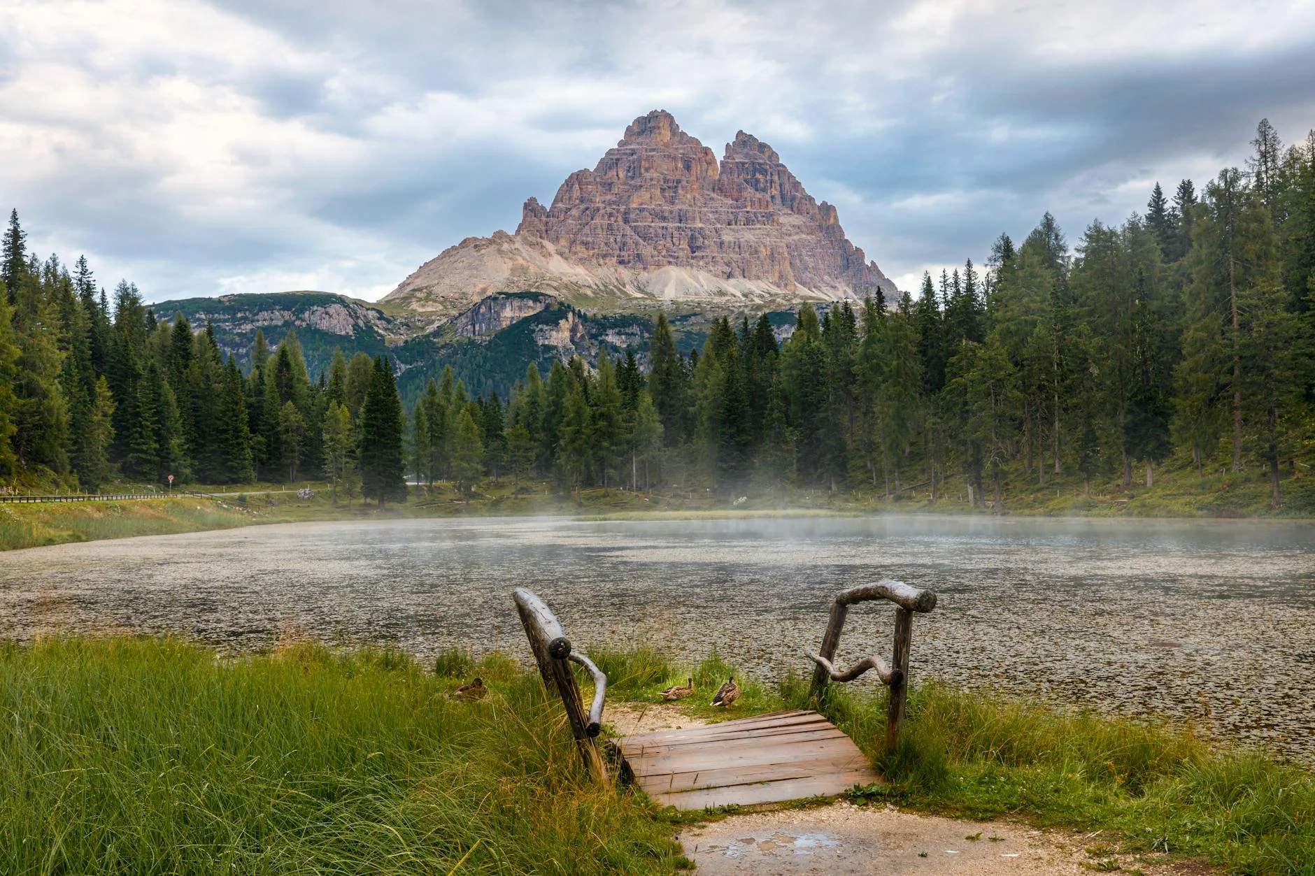 Le lac de Misurina et les Tre Cime